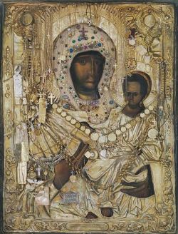 Икона Пресвятой Богородицы "Одигитрия" (Путеводительница). Монастырь Констамонит, Афон.